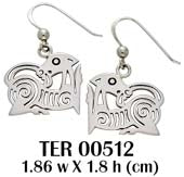Viking Borre Sterling Silver Hook Earrings TER512